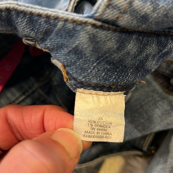 TINSELTOWN Denim Short Overalls XS - Picture 11 of 11